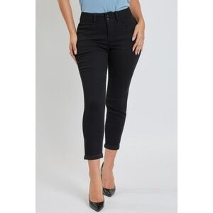 Royalty For Me Black High Rise Cuffed Ankle Jeans 16W